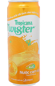 Nước Ép Cam Twister Tropicana (lon 320ml)